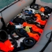 Un bote con flotadores y salvavidas de migrantes en el puerto de Malaga. 15 de enero de 2019. REUTERS/Jon Nazca