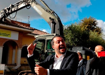 POPULISMO EN EUROPA. El ultraderechista líder de la Liga Norte en Italia, Matteo
Salvini, es uno de los rostros del populismo nacionalista del Viejo Continente. REUTERS