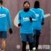 Lionel Messi entrena con sus compañeros en la última sesión previa al Clásico de Copa del Rey