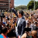 Llegada de Juan Guaidó al lanzamiento de 'Voluntarios por Venezuela'.