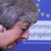 La primera ministra británica, Theresa May, en la sede de la Comisión Europea en Bruselas, Bélgica, el 7 de febrero de 2019.