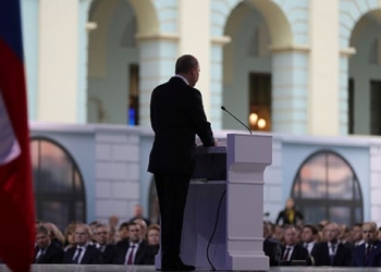El presidente ruso Vladimir Putin hizo advertencias a Washington durante su alocución este martes en la Asamblea Federal en Moscú.