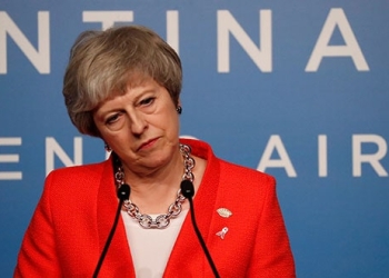 la primera ministra británica Theresa May no descarta que el Reino Unido permanezca en la unión aduanera de la UE