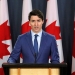 El primer ministro de Canadá, Justin Trudeau, en una rueda de prensa en Ottawa a principios de marzo.