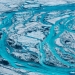 Ríos de agua corren por el deshielo en el Ártico. Cortesía: National Geographic