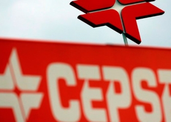 El logo de Cepsa en una gasolinera de Madrid, el 4 de marzo de 2016.