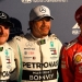 Bottas, Hamilton y Vettel posan tras la pole postition en Australia.