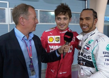 Una falla en su Ferrari relegó a Leclerc  al tercer lugar y permitió a Lewis Hamilton alcanzar su primera victoria de la temporada/@F1