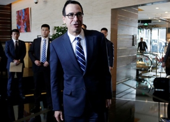 Conversaciones entre Estados Unidos y China dejan buen ambiente en Pekín. La semana próxima seguirán en Washington. En la imagen el secretario del Tesoro estadounidense Steven Mnuchin