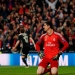 Thibaut Courtois, arquero del Real Madrid, tras recibir el cuarto gol ante el Ajax.