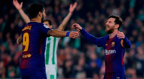 Luis Suárez y Lionel Messi tuvieron un juego de ensueño.