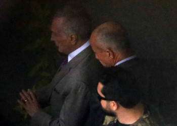 El expresidente de Brasil Michel Temer en el aeropuerto de Guarulhos en Sao Paulo. 21 de marzo de 2019