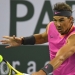 Rafael Nadal durante su debut en Indian Wells