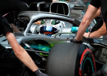 Valtteri Bottas durante la clasificación del GP de China.