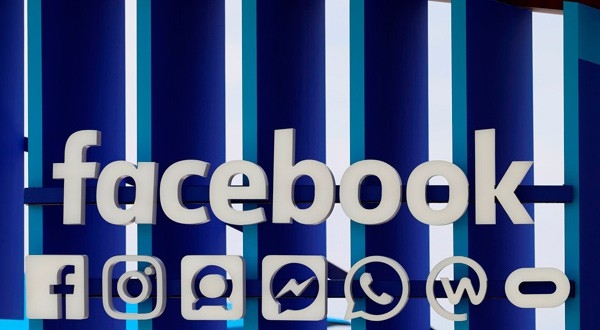 Logo de Facebook y sus aplicaciones.