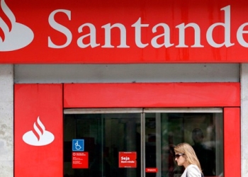 Una sede del banco Santander en Río de Janeiro, Brasil.