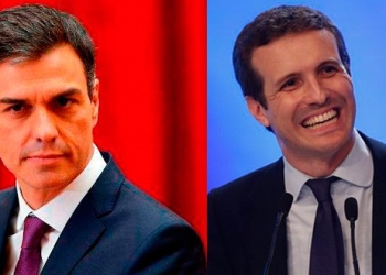 El jefe de Gobierno Pedro Sánchez, que se ve con una importante ventaja en  todos los sondeos, ha esquivado el cara a cara con el líder de la oposición Pablo Casado