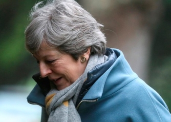 La primera ministra británica, Theresa May, cerca de High Wycombe, Reino Unido.