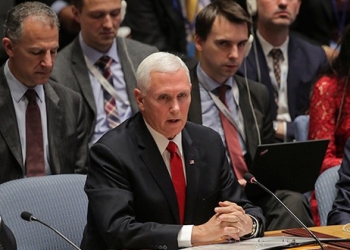 Vicepresidente de Estados Unidos, Mike Pence durante la Conferencia de las Américas