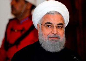 El presidente iraní, Hassan Rouhani, durante una conferencia de prensa.