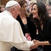 El papa Francisco recibió a la representación de los miembros de la Asociación de Prensa Extranjera en la Sala Clementina del Vaticano.