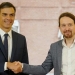 Al término de la reunión con Sánchez, Iglesias declaró que la voluntad de ambas partes es positiva y estima que dará un buen resultado.