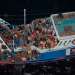 Centenares de migrantes africanos cruzan el Mediterráneo a diario en precarias embarcaciones.