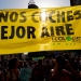 Activistas protestaron a favor de Madrid Central.