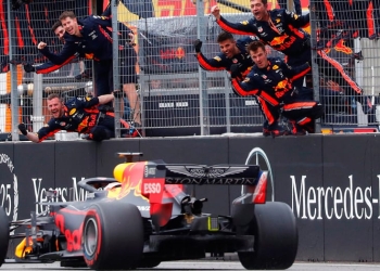 El Red Bull de Verstappen se quedó con el GP de Alemania.