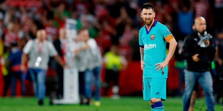 Lionel Messi ingresó en el segundo tiempo del encuentro.