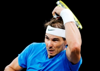 Rafael Nadal empezó con buen pie en 'singles', pero cayó en dobles.