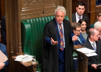 John Bercow llevó a cabo la ceremonia de cierre temporal de la Cámara de los Comunes.