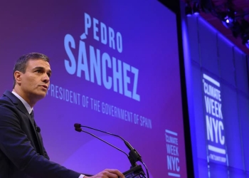 Pedro Sánchez, presidente en funciones de España, en la Climate Week