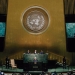 El presidente de Irán, Hasan Rohani, hablando en la ONU/Archivo
