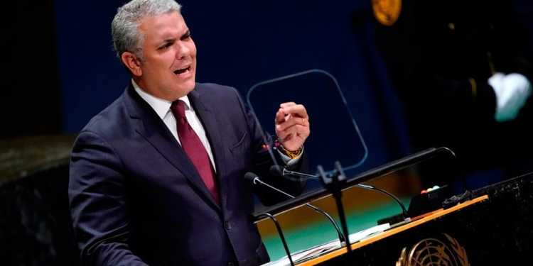 Iván Duque, presidente de Colombia, denunció que Maduro tiene nexos con el terrorismo global.
