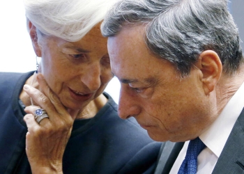 Christine Lagarde y Mario Draghi, presidenta entrante y presidente saliente del BCE