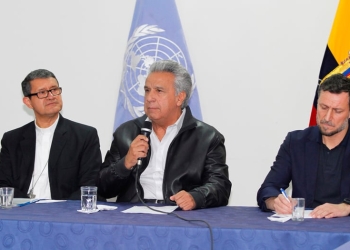 El presidente Lenín Moreno hizo un llamado a la paz luego de los primeros acuerdos para el diálogo.