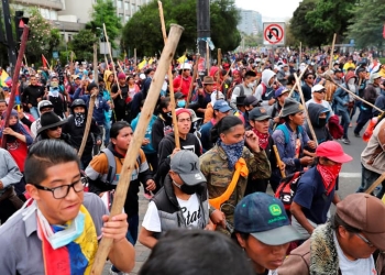 Las protestas se han intensificado en Quito.