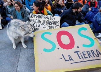 La sociedad civil madrileña ha exigido luchar contra el cambio climático que la COP25 debatirá desde este lunes