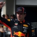Max Verstappen celebra su pole position en el GP de Brasil