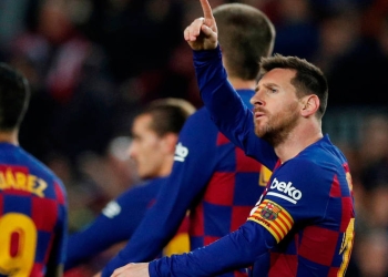 Lio Messi regaló un 'hat-trick' a la afición culé