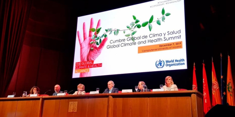 La ministra Carcedo participó en la COP25./ Cortesía: Ministerio de Sanidad, Consumo y Bienestar Social