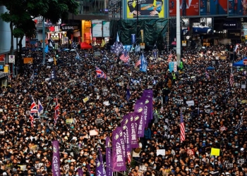 El centro de Hong Kong fue el escenario de una masiva protesta