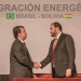 El presidente de YPFB, Herland Soliz, y el Gerente General de Gas y Energía de Petrobras, João Marcello Rangel Barreto, suscribieron el acuerdo de transición