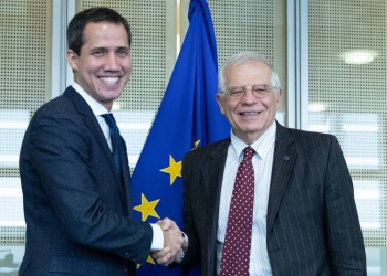 Juan Guaidó y Josep Borrell se reunieron en Bruselas
