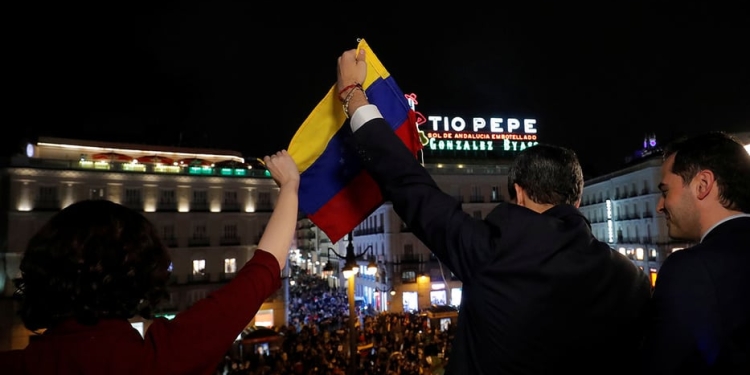 Venezolanos en Puerta del Sol