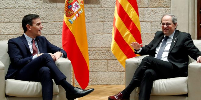 Reunión entre Sánchez y Torra