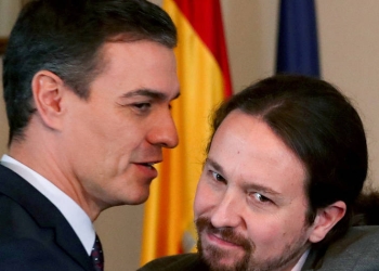 El presidente del Gobierno Pedro Sánchez y el vicepresidente Pablo Iglesias