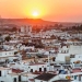 Panorama de Sevilla al atardecer. Sevilla, Andalucía