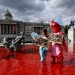 tiñen de rojo fuentes de Londres